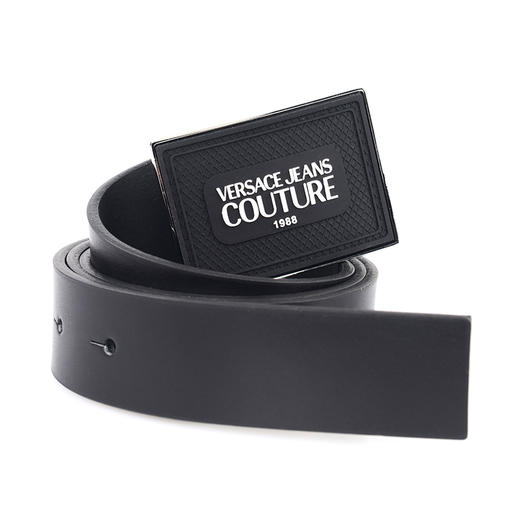 【超惠秒】Versace 范思哲 男士方形字母logo板扣真皮腰带 98574 商品图1