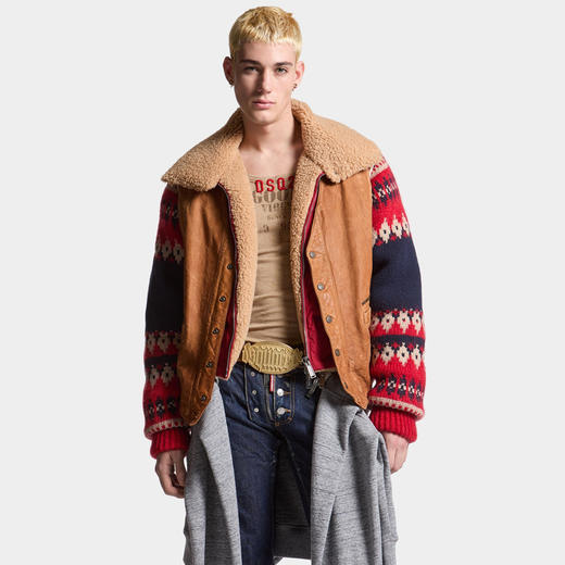 DSQUARED2 男士加拿大棉服 混色 S71AN0556 S47858 308 商品图1