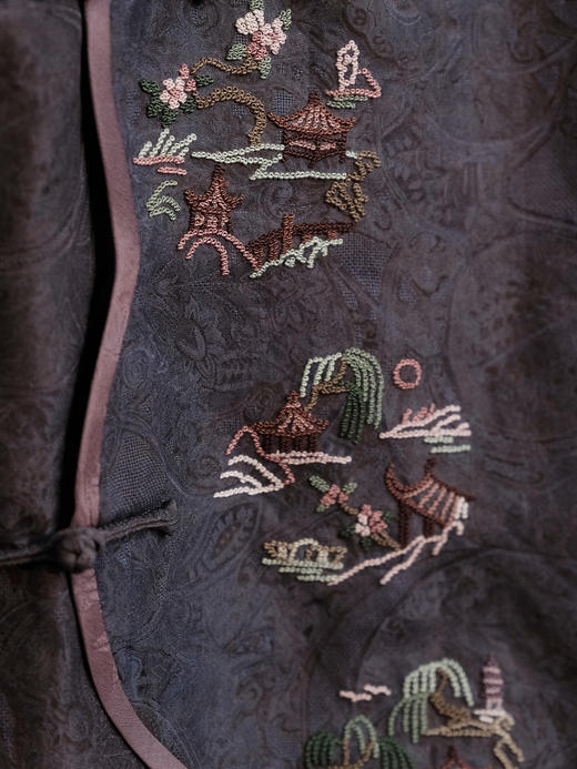 盛唐牡丹盛奢系列| 限量款| 高货-手绣全打籽团子花瓣马甲 商品图3