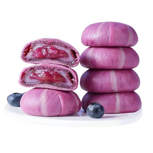 「新口味！四层口感」山药蓝莓流心糕点酥 红豆代餐早餐营养健康零食整箱 商品图4