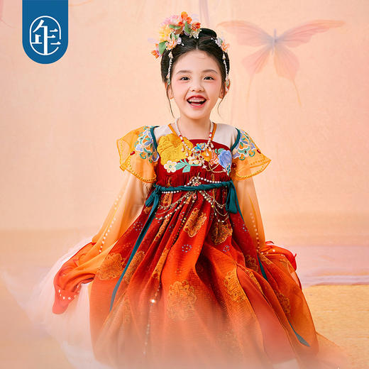 【花醉梦影女童汉服裙】年衣花醉梦影女童汉服春秋新款超仙古装襦裙唐装儿童表演演出服 商品图2