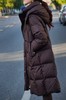 【黑色L1】臣禾 【迎冬羽绒】 连帽中长款加厚羽绒服JZ244070915 商品缩略图2