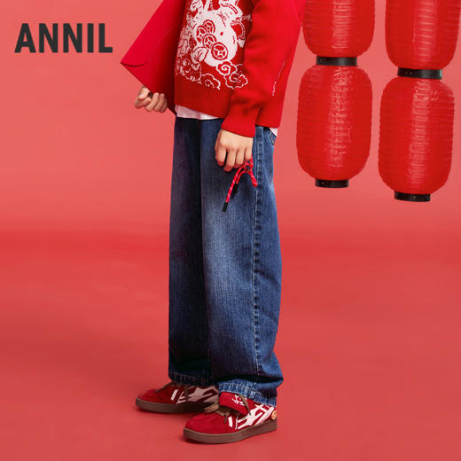 男童牛仔单裤春季新款安奈儿童装实体店同款AB516502 商品图1