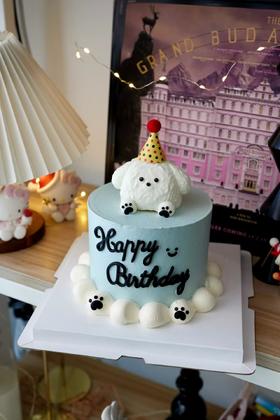 【奶油小狗（D款）】-创意造型-新鲜水果蛋糕