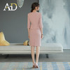 AD高级感粉色职业连衣裙女假两件工作服职业装高端前台接待工装裙 商品缩略图4