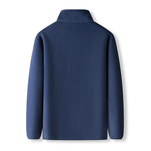 【加绒加厚】罗蒙秋冬摇粒绒外套男士加绒保暖立领夹克抓绒衣抓绒外套 商品图1