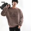 HIM漢崇  云感软糯摇粒绒圆领卫衣男激光字母烧花休闲宽松2025冬季 商品缩略图0