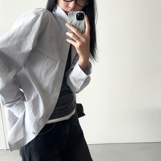 【顺丰包邮】99855 洛诗琳立体宽松剪裁衬衫立裁茧型宽松阔腿裤2347 商品图4