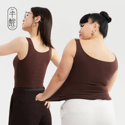 半醒Ms背心07 免穿文胸大码打底桑蚕丝羊毛IG0025 商品图4
