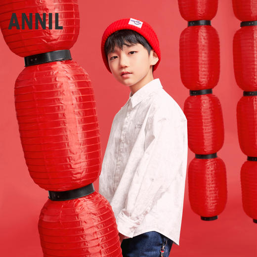 男童梭织长袖上衣春季新款安奈儿童装实体店同款AB511503 商品图2