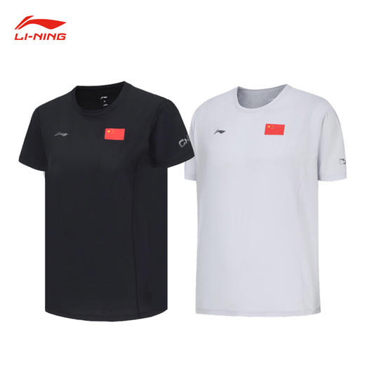 李宁 国旗荣耀系列 男女同款 短袖文化衫 AHSU291 商品图0