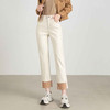 【顺丰包邮】13029 洛诗琳秋季新款米白色卷边设计感显瘦烟管裤1022B 商品缩略图0