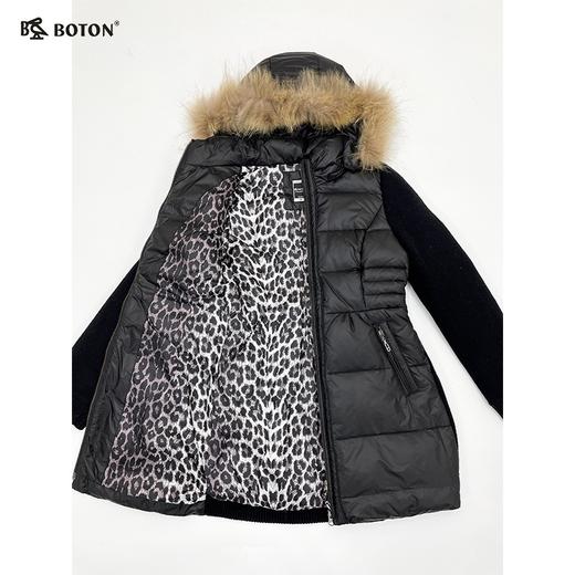 【第2件半价！尾货清仓不退换】波顿女士拼接毛织羽绒外套LC663514 商品图3