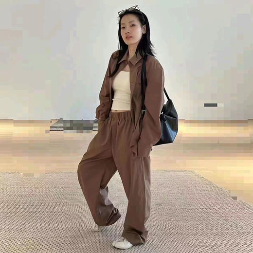 【顺丰包邮】99855 洛诗琳立体宽松剪裁衬衫立裁茧型宽松阔腿裤2347 商品图0