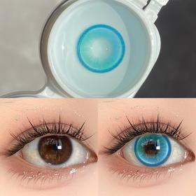 Yukicon日抛美瞳 蓝色水母 14.2mm