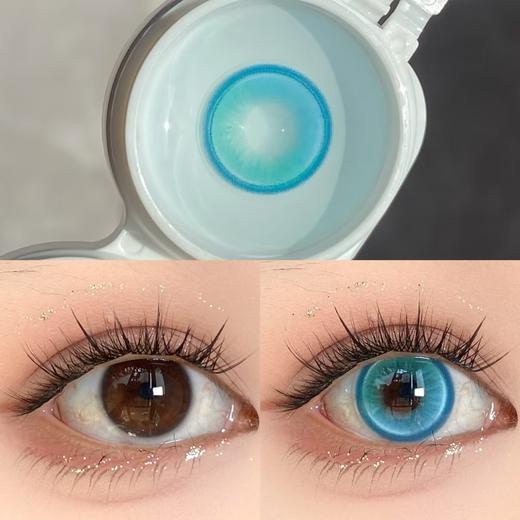 Yukicon日抛美瞳 蓝色水母 14.2mm 商品图0