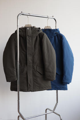 UNQ 元单剪标 中长款防水派克羽绒服 YR166