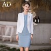 AD职业装气质女神范西装套装新款无袖内搭连衣裙白色西服两件套裙 商品缩略图4