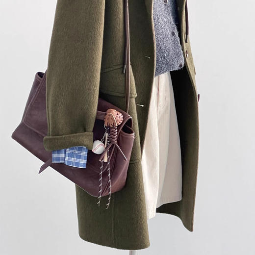 2024新款绿野仙踪秋冬连帽韩系复古宽松百搭气质中长款大衣高级感！ 商品图2