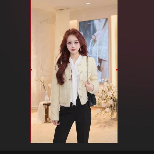 【专用】MAXRIENY2024年洛神小香风外套气质小个子百搭粗花呢女士(货号:MF85JA763) 商品图0