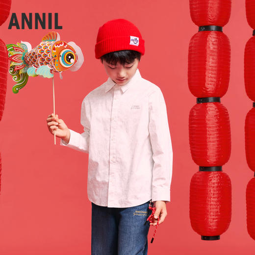 男童梭织长袖上衣春季新款安奈儿童装实体店同款AB511503 商品图1