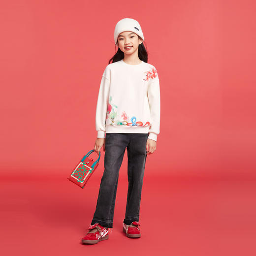 女童圆领长袖卫衣春季新款安奈儿童装实体店同款AG511562 商品图4