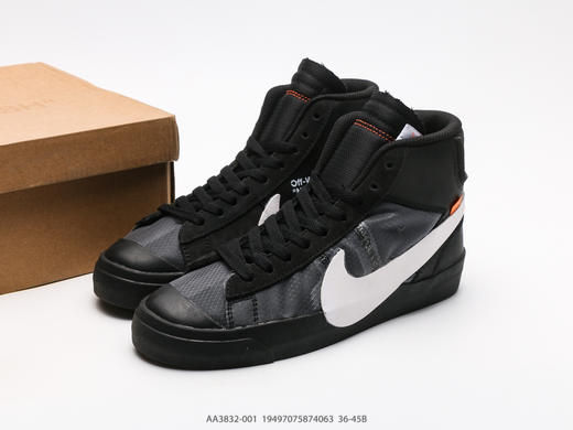 耐克Off-White x Nike Blazer Mid休闲运动板鞋AA3832-001男女鞋 商品图8