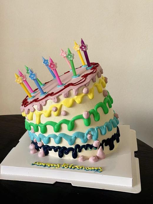 蛋糕定制—歪歪彩虹蛋糕 商品图0