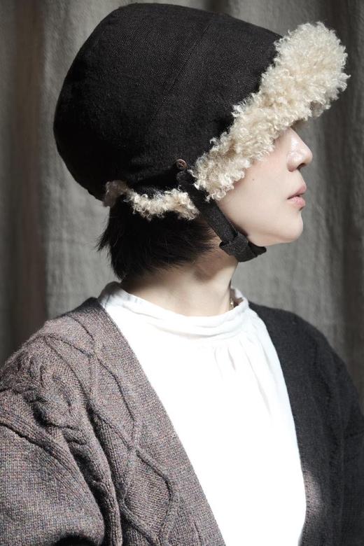 Kreuzzz 米色INUIT双面毛绒Bonnet 商品图2