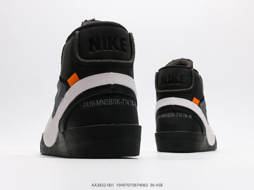 耐克Off-White x Nike Blazer Mid休闲运动板鞋AA3832-001男女鞋 商品图5
