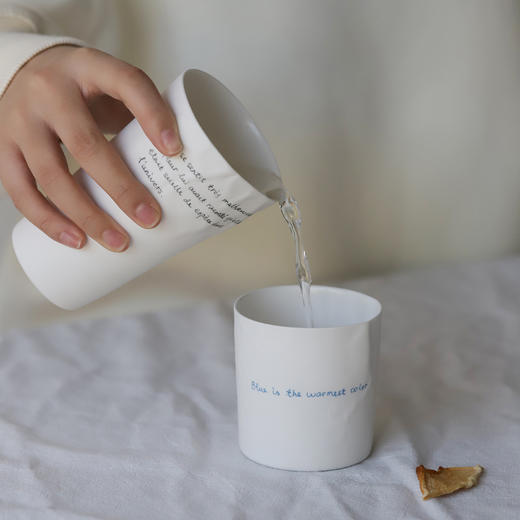 【新版】Eryu Ceramics耳语陶瓷工作室 褶皱系列 文字 杯 商品图5