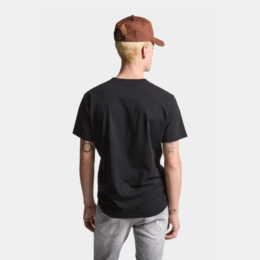 DSQUARED2 男士字母徽标印花棉质圆领短袖T恤 黑色 S71GD1457 D20014 900 商品图3