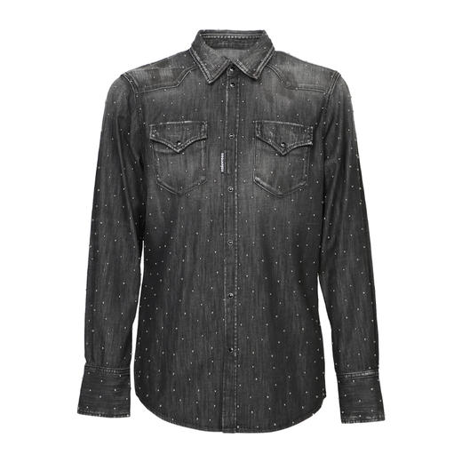 DSQUARED2 男士棉质长袖衬衫 灰色 S71DM0729 S30826 900 商品图0