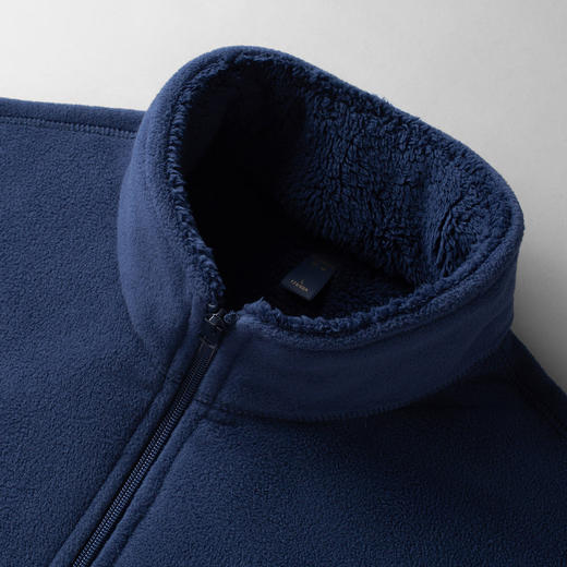 【加绒加厚】罗蒙秋冬摇粒绒外套男士加绒保暖立领夹克抓绒衣抓绒外套 商品图5