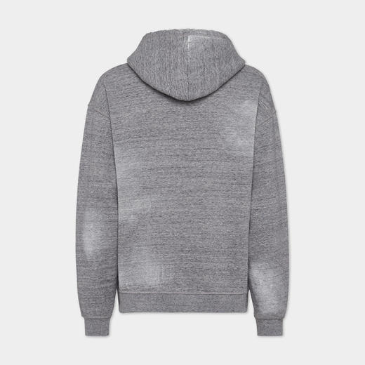 DSQUARED2 男士拉绒混色抓绒宽松版型连帽运动卫衣 灰色 S71GU0696 S25477 860M 商品图1