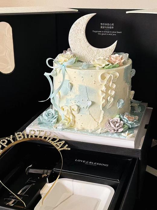 蛋糕定制—月光花海 商品图0