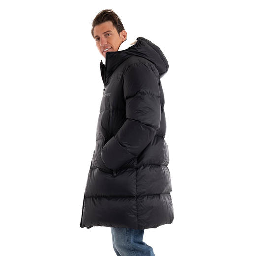 DSQUARED2 男士字母徽标印花连帽绗缝羽绒服 黑色 S71AA0464 D35093 900 商品图1