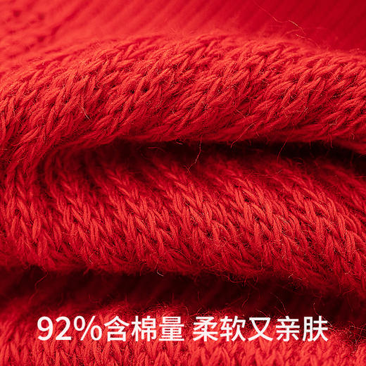 副歌7A抗菌高棉孔庙联名生肖袜男/女袜大红袜中筒袜3双2645/1592（2月5号后发货） 商品图2