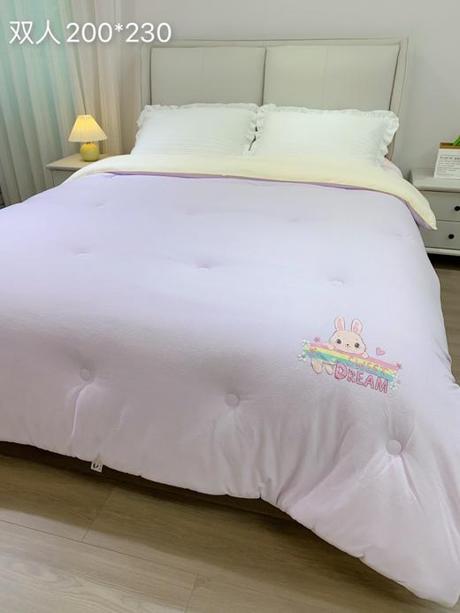 松植屋暖心大豆冬被加厚冬季保暖被子大豆纤维被芯A类针织棉磨绒面料抗菌保暖 商品图4