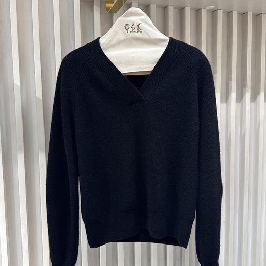 7天内安排发出  「Ic*cle之*禾同款」红莲JMW883-119纯色V领套头衫 300g/件 商品图4