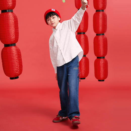 男童牛仔单裤春季新款安奈儿童装实体店同款AB516502 商品图3