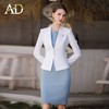 AD职业装气质女神范西装套装新款无袖内搭连衣裙白色西服两件套裙 商品缩略图3