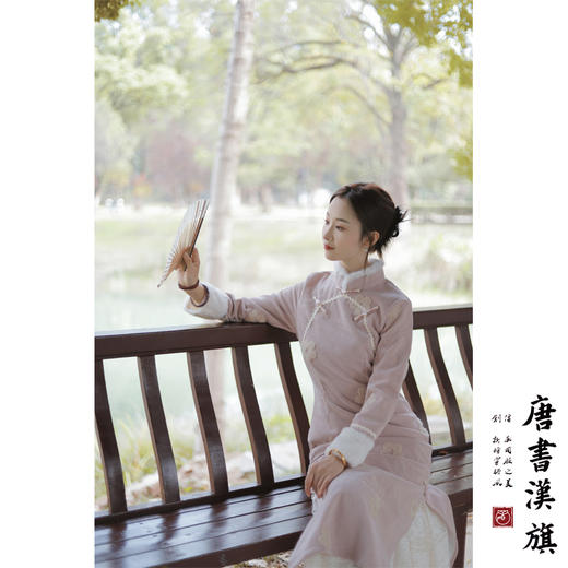 【胭脂雪】粉色复古绣花加厚加绒冬款日常气质改良新中式 商品图1