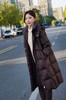 【黑色L1】臣禾 【迎冬羽绒】 连帽中长款加厚羽绒服JZ244070915 商品缩略图1