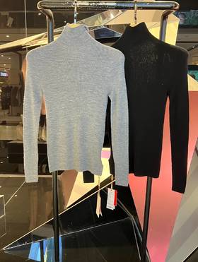 女士高领精纺可机洗羊毛衫