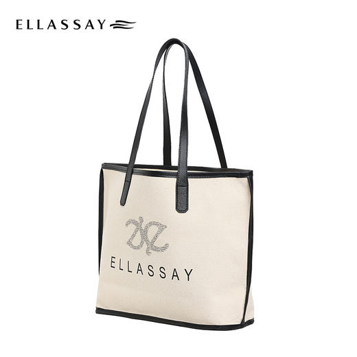 歌力思 经典双E托特包帆布防水包EWZ33BL934 商品图4