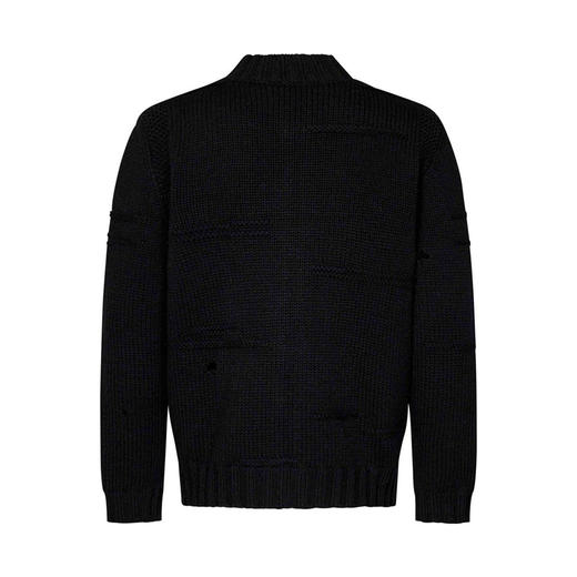 DSQUARED2 男士羊毛拉链长袖针织开衫 黑色 S71HA1320 D13061 900 商品图1