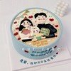 一家三口手绘卡通蛋糕-低糖处理无添加 商品缩略图2
