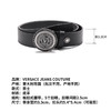 【超惠秒】Versace 范思哲 男士简约金属圆形字母logo板扣真皮腰带 10823 商品缩略图8