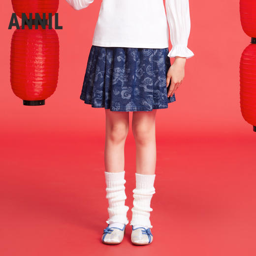 女童牛仔半裙春季新款安奈儿童装实体店同款AG513526 商品图0